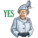 😌-The Queen, Telegram Sticker
