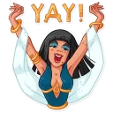 🍾-Cleopatra, Telegram Sticker
