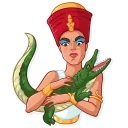 ☹️-Cleopatra, Telegram Sticker