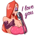 😍-Jessica Rabbit, Telegram Sticker