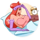😴-Jessica Rabbit, Telegram Sticker