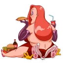 🤤-Jessica Rabbit, Telegram Sticker