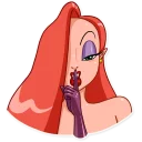 🤫-Jessica Rabbit, Telegram Sticker