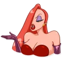 🤨-Jessica Rabbit, Telegram Sticker