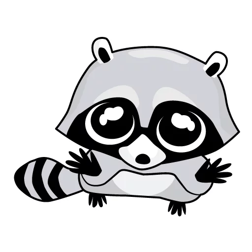 Raccoon, telegram sticker