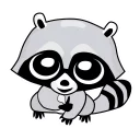 👍-Raccoon, Telegram Sticker
