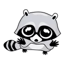 👐-Raccoon, Telegram Sticker