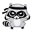👊-Raccoon, Telegram Sticker