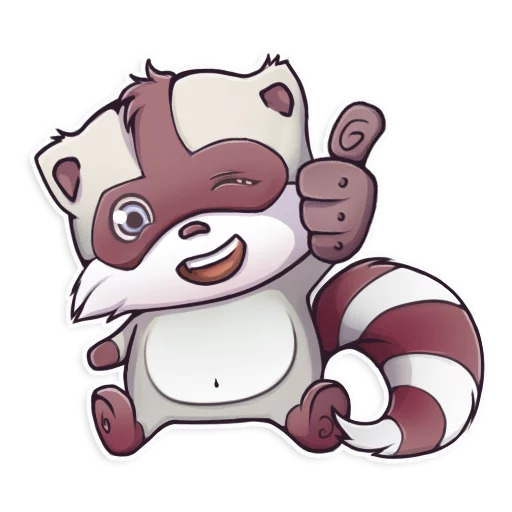 Jessie Racoon, telegram sticker