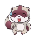 😅-Jessie Racoon, Telegram Sticker