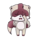 😫-Jessie Racoon, Telegram Sticker