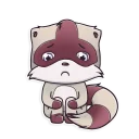 😞-Jessie Racoon, Telegram Sticker