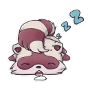 😴-Jessie Racoon, Telegram Sticker