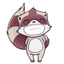😁-Jessie Racoon, Telegram Sticker