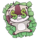💵-Jessie Racoon, Telegram Sticker