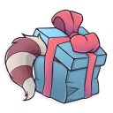 🎁-Jessie Racoon, Telegram Sticker