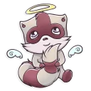 😇-Jessie Racoon, Telegram Sticker