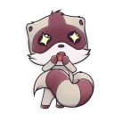 😲-Jessie Racoon, Telegram Sticker