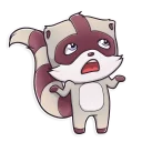 😩-Jessie Racoon, Telegram Sticker