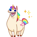 🤪-Rainbow Unicorn, Telegram Sticker