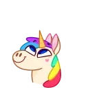 👍-Rainbow Unicorn, Telegram Sticker