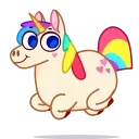 👋-Rainbow Unicorn, Telegram Sticker