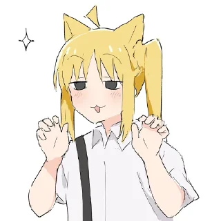 🐱-Bocchi the Rock! (@TodorokiShouto), Telegram Sticker
