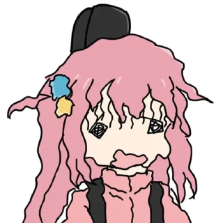 😰-Bocchi the Rock! (@TodorokiShouto), Telegram Sticker