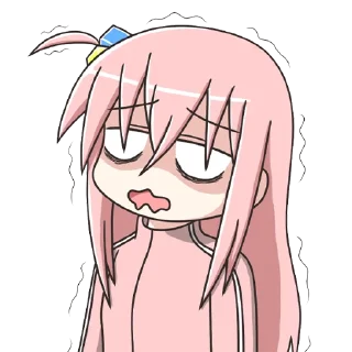 😨-Bocchi the Rock! (@TodorokiShouto), Telegram Sticker