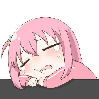 😭-Bocchi the Rock! (@TodorokiShouto), Telegram Sticker