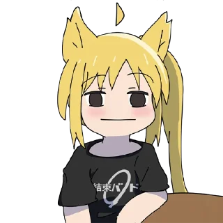 😐-Bocchi the Rock! (@TodorokiShouto), Telegram Sticker