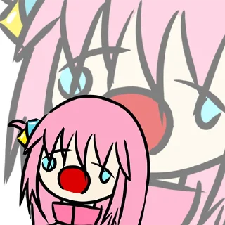 😧-Bocchi the Rock! (@TodorokiShouto), Telegram Sticker