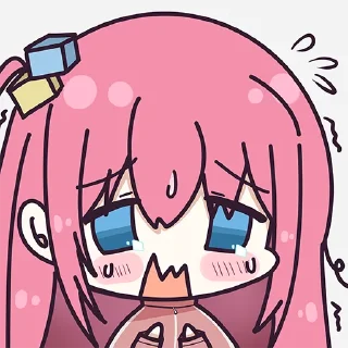 😢-Bocchi the Rock! (@TodorokiShouto), Telegram Sticker