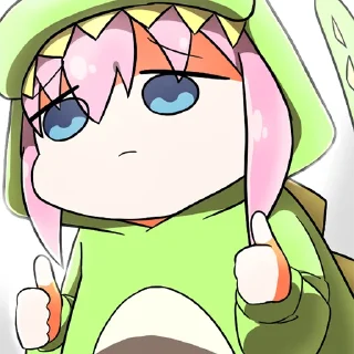 👍-Bocchi the Rock! (@TodorokiShouto), Telegram Sticker