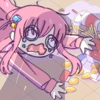 😭-Bocchi the Rock! (@TodorokiShouto), Telegram Sticker