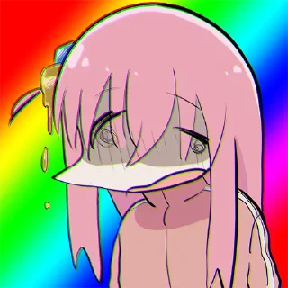 🌈-Bocchi the Rock! (@TodorokiShouto), Telegram Sticker