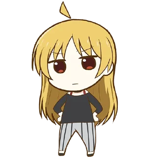 😐-Bocchi the Rock! (@TodorokiShouto), Telegram Sticker