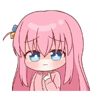 😥-Bocchi the Rock! (@TodorokiShouto), Telegram Sticker