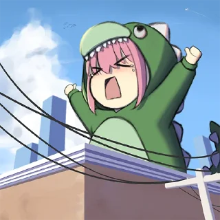 🦖-Bocchi the Rock! (@TodorokiShouto), Telegram Sticker