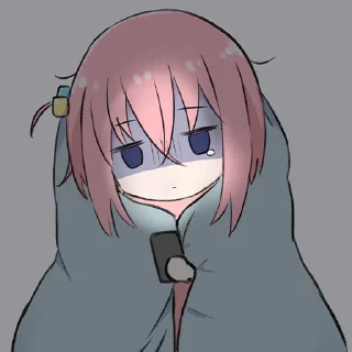 😢-Bocchi the Rock! (@TodorokiShouto), Telegram Sticker