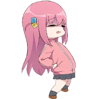 😩-Bocchi the Rock! (@TodorokiShouto), Telegram Sticker