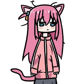 😕-Bocchi the Rock! (@TodorokiShouto), Telegram Sticker