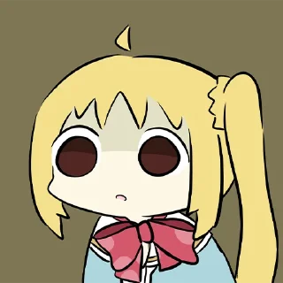 😦-Bocchi the Rock! (@TodorokiShouto), Telegram Sticker