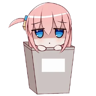 😐-Bocchi the Rock! (@TodorokiShouto), Telegram Sticker