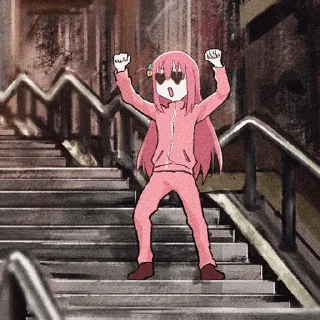 😎-Bocchi the Rock! (@TodorokiShouto), Telegram Sticker