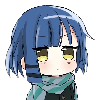 😐-Bocchi the Rock! (@TodorokiShouto), Telegram Sticker