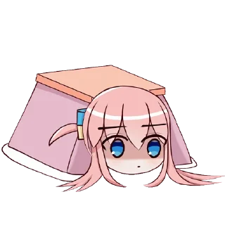 😐-Bocchi the Rock! (@TodorokiShouto), Telegram Sticker