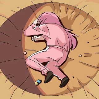 😵-Bocchi the Rock! (@TodorokiShouto), Telegram Sticker