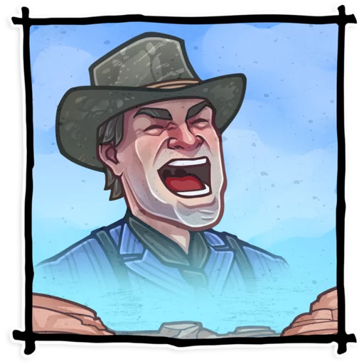 Red Dead Redemption, telegram sticker