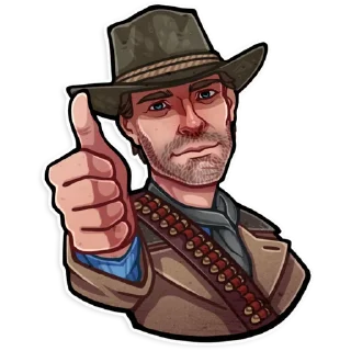 👍-Red Dead Redemption, Telegram Sticker